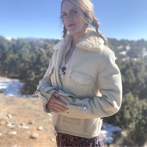 J. Lindeberg shearling jacket genuine sheepskin